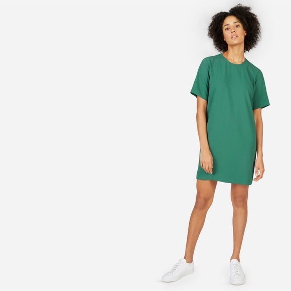 EVERLANE Go Weave Zip Tee Dress - Picture 1 of 9